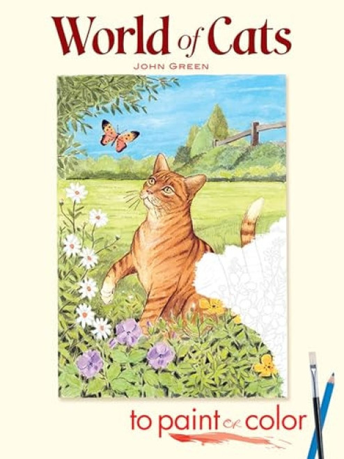World of Cats to Paint or Color by John Green, 9780486462332