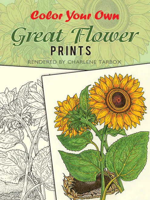 Color Your Own Great Flower Prints by Charlene Tarbox, 9780486415536