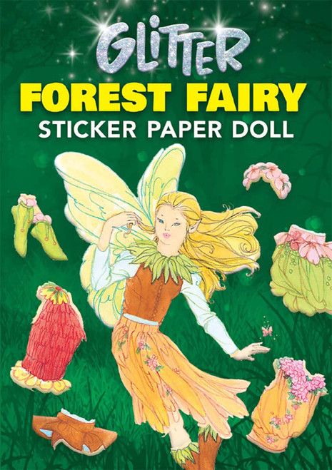 Glitter Forest Fairy Sticker Paper Doll (Miniature Edition) by Barbara Steadman, 9780486457703