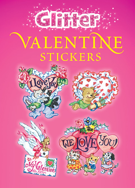 Glitter Valentine Stickers (Miniature Edition) by Nina Barbaresi, 9780486438559