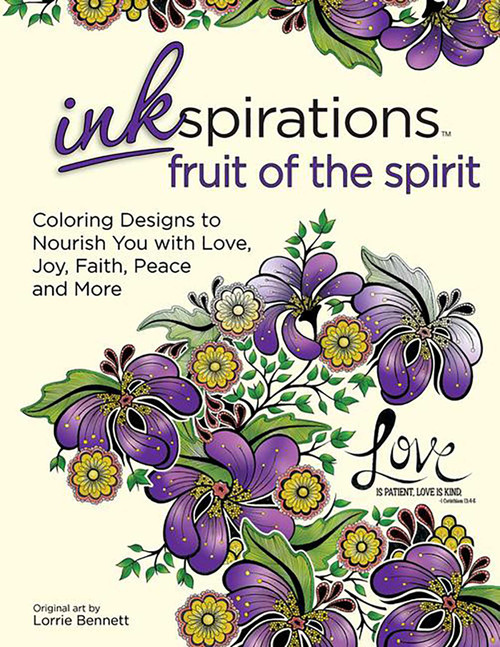 Inkspirations Fruit of the Spirit (Coloring Designs to Nourish You with Love, Joy, Faith, Peace and More) by Lorrie Bennett, 9780757319587