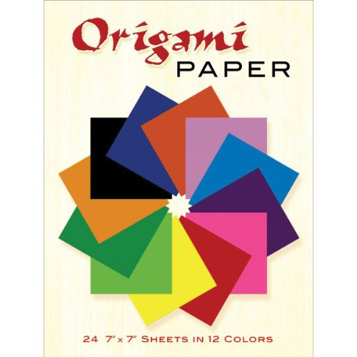 Origami Paper (24 7 x 7 Sheets in 12 Colors) by Dover, 9780486268293