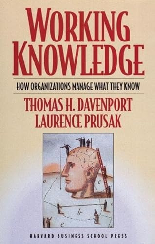 Working Knowledge (How Organizations Manage What They Know) by Thomas H. Davenport, Laurence Prusak, 9780875846552
