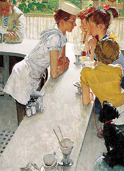 Norman Rockwell's The Soda Jerk from The Saturday Evening Post Notebook (Miniature Edition) by Norman Rockwell, 9780486814582