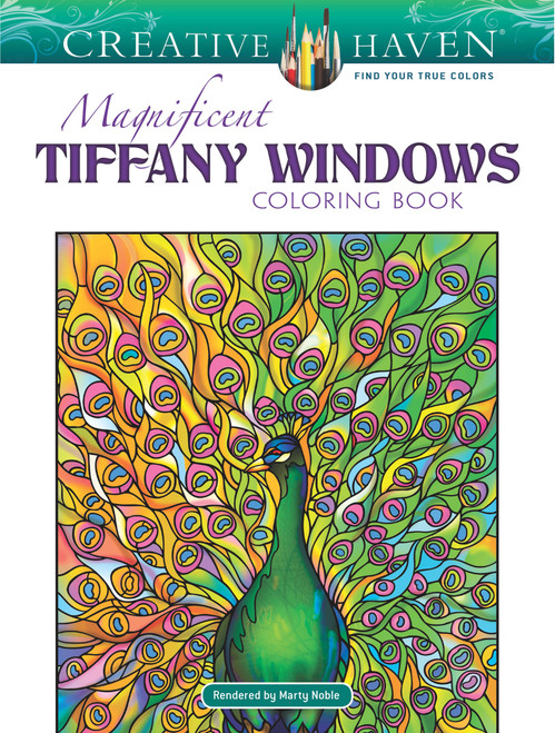 Creative Haven Magnificent Tiffany Windows Coloring Book by Louis Comfort Tiffany, Marty Noble, 9780486814926