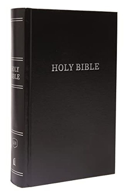KJV, Pew Bible, Hardcover, Black, Red Letter, Comfort Print (Holy Bible, King James Version) by Thomas Nelson, 9780718097547