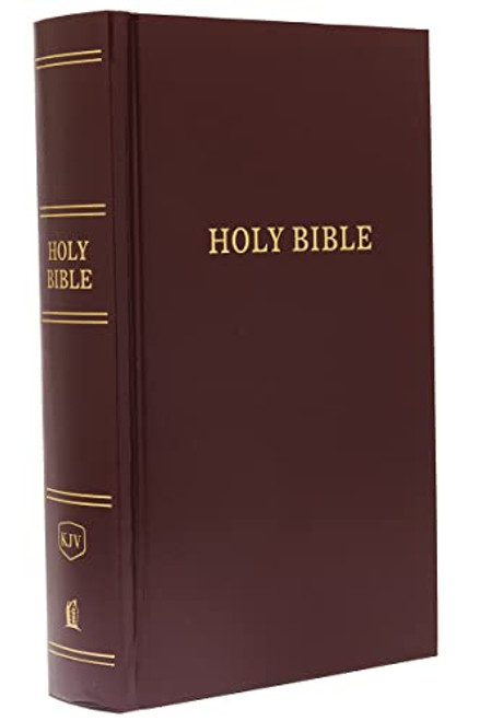 KJV, Pew Bible, Hardcover, Burgundy, Red Letter, Comfort Print (Holy Bible, King James Version) by Thomas Nelson, 9780718097561