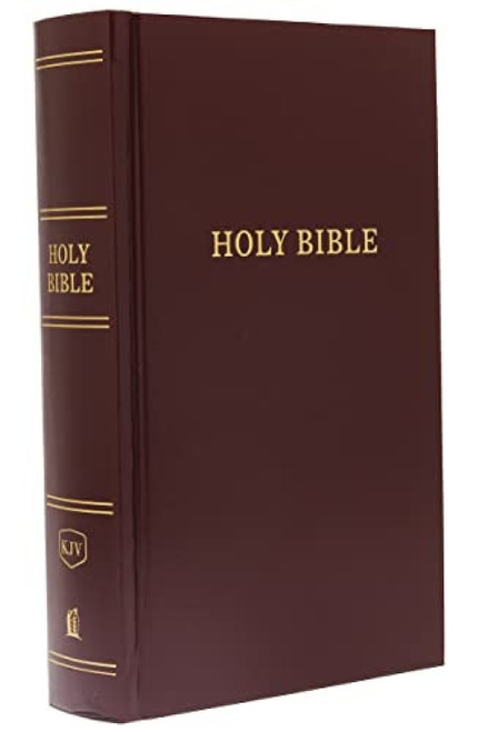 KJV, Pew Bible, Hardcover, Burgundy, Red Letter, Comfort Print (Holy Bible, King James Version) by Thomas Nelson, 9780718097561