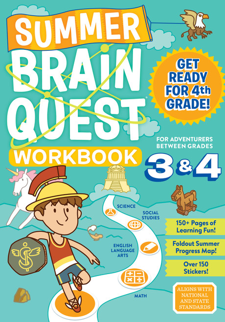 Summer Brain Quest: Between Grades 3 & 4 by Workman Publishing, Persephone Walker, Claire Piddock, Edison Yan, Jackie Bonilla, 9780761189190