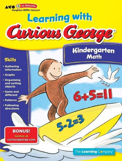Learning with Curious George Kindergarten Math by The Learning Company, 9780547790978