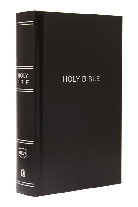 NKJV, Pew Bible, Large Print, Hardcover, Black, Red Letter, Comfort Print (Holy Bible, New King James Version) by Thomas Nelson, 9780718095628