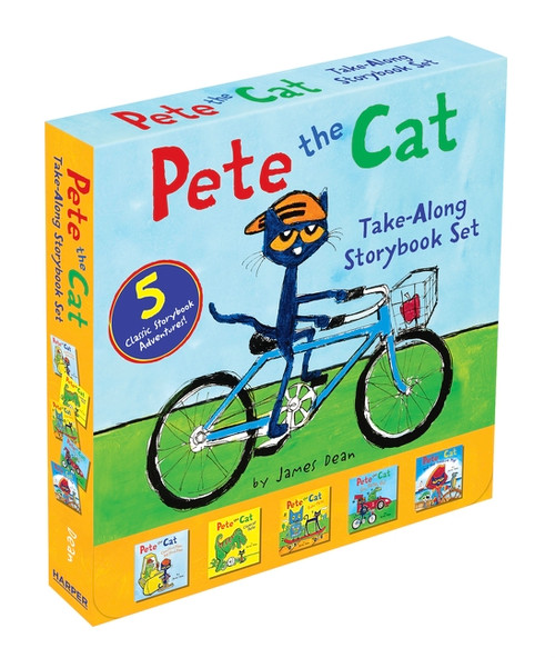 Pete the Cat Take-Along Storybook Set (A Box of 5 Books) by James Dean, Kimberly Dean, James Dean, 9780062404473