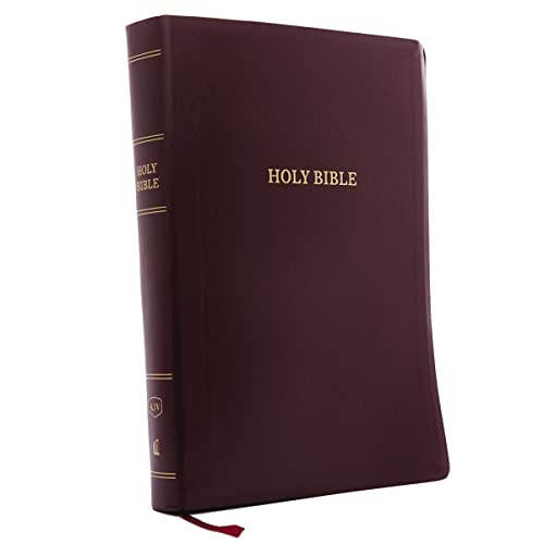 KJV Holy Bible: Super Giant Print with 43,000 Cross References, Burgundy Leather-look, Red Letter, Comfort Print (Thumb Indexed): King James Version by Thomas Nelson, 9780785215653