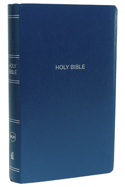 NKJV, Gift and Award Bible, Leather-Look, Blue, Red Letter, Comfort Print (Holy Bible, New King James Version) by Thomas Nelson, 9780718075156