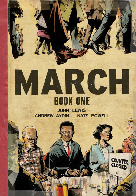 March: Book One (Oversized Edition) by John Lewis, Andrew Aydin, Nate Powell, 9781603093835