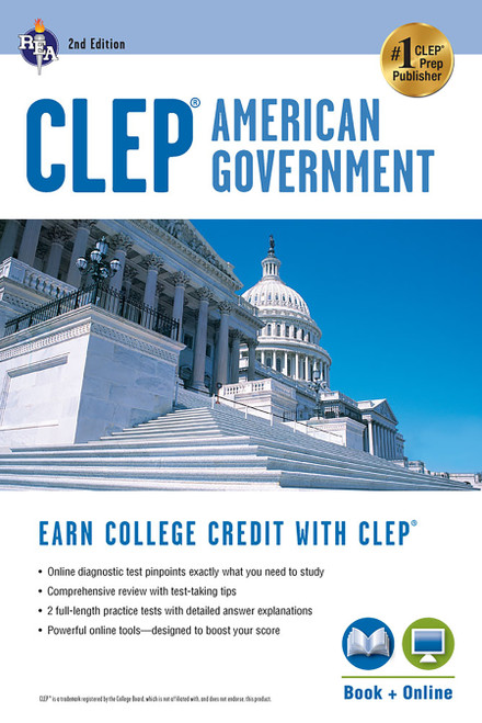 CLEP® American Government Book + Online by Preston Jones, 9780738610382