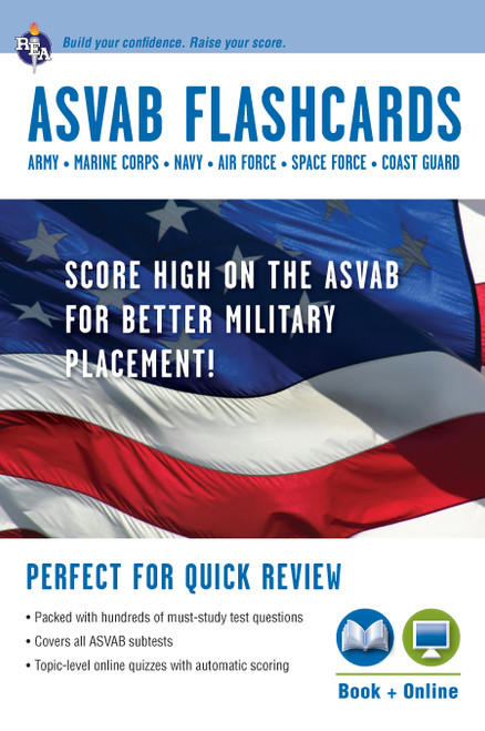 ASVAB Flashcard Book by Editors of REA, Lisa Drucker, 9780738609089