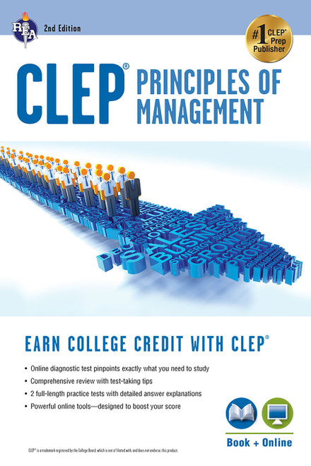 CLEP® Principles of Management Book + Online by John R Ogilvie, 9780738610900