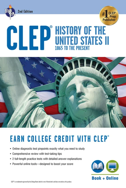 CLEP® History of the U.S. II Book + Online by Lynn E Marlowe, 9780738611273
