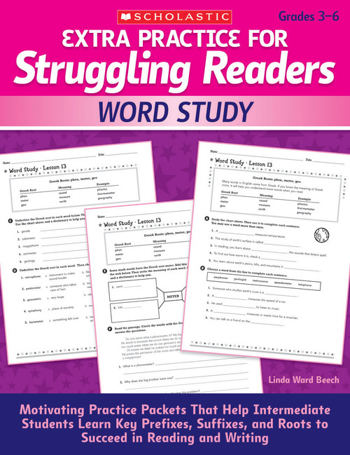 Extra Practice for Struggling Readers: Word Study by Linda Beech, 9780545124119