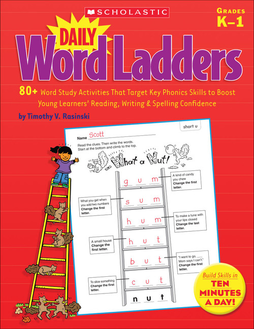 Daily Word Ladders by Timothy V. Rasinski, 9780545223799