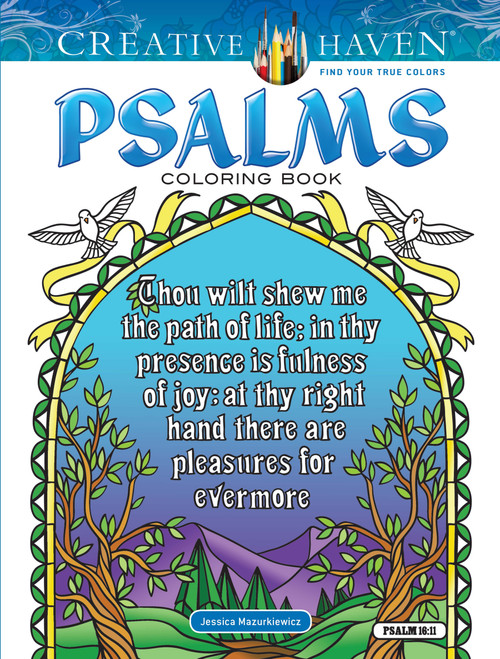 Creative Haven Psalms Coloring Book by Jessica Mazurkiewicz, 9780486816708