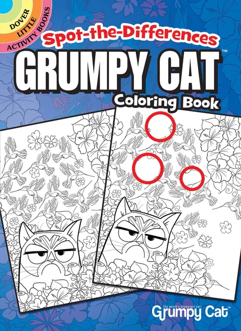 Spot-the-Differences Grumpy Cat Coloring Book (Miniature Edition) by John Kurtz, 9780486819594
