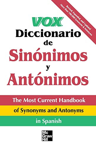 Vox Diccionario De Sinónimos Y Antónimos by Vox, 9780844204697