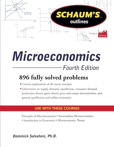 Schaum's Outline of Microeconomics, Fourth Edition by Dominick Salvatore, 9780071755450
