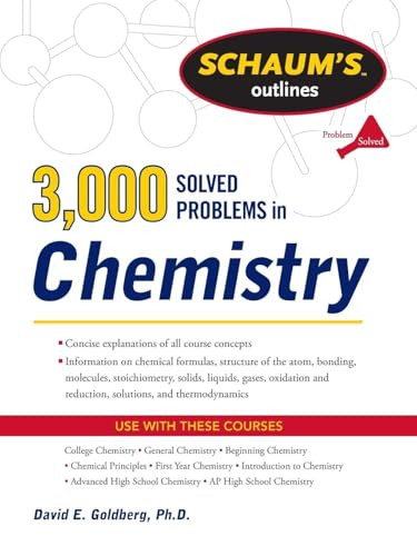 3,000 Solved Problems In Chemistry by David E. Goldberg, 9780071755009