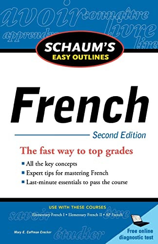 Schaum's Easy Outline of French, Second Edition by Mary Coffman Crocker, 9780071761000