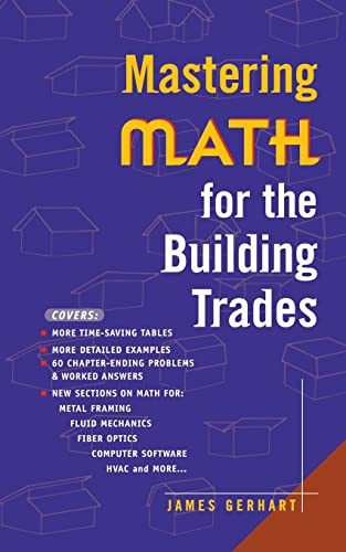 Mastering Math for the Building Trades by James Gerhart, 9780071360234