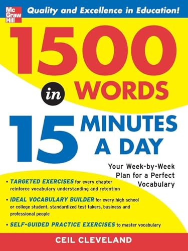 1500 Words in 15 Minutes a Day by Ceil Cleveland, 9780071443258