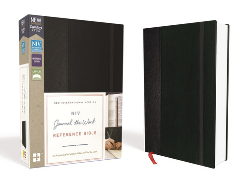 NIV, Journal the Word Reference Bible, Hardcover, Black, Red Letter Edition, Comfort Print (Let Scripture Explain Scripture. Reflect on What You Learn.) by  Zondervan, 9780310449331