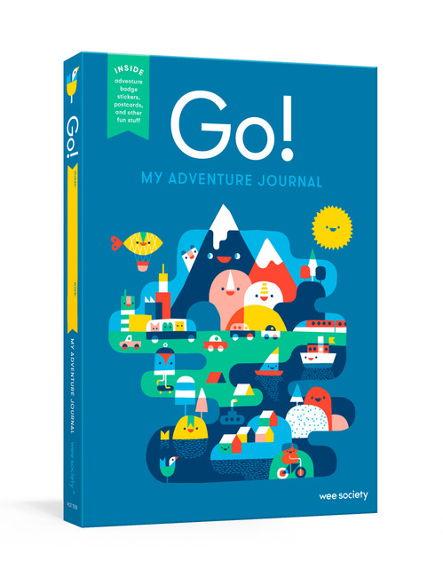 Go! (Blue) (A Kids' Interactive Travel Diary and Journal) by Wee Society, 9781524763015