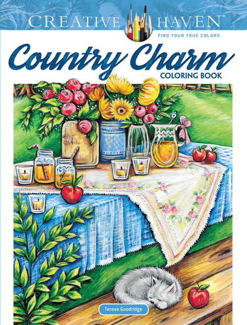 Creative Haven Country Charm Coloring Book by Teresa Goodridge, 9780486821689