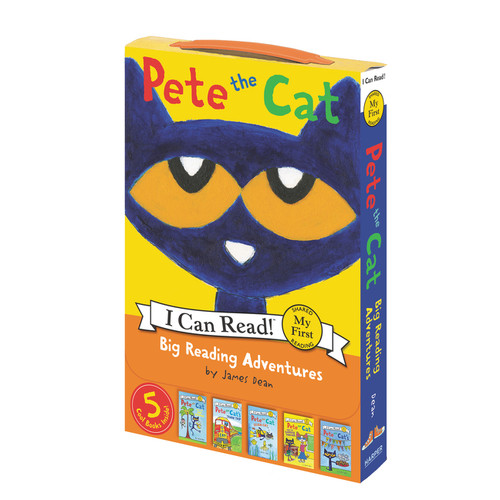 Pete the Cat: Big Reading Adventures (A Box of 5 Groovy Books) by James Dean, James Dean, Kimberly Dean, 9780062872593
