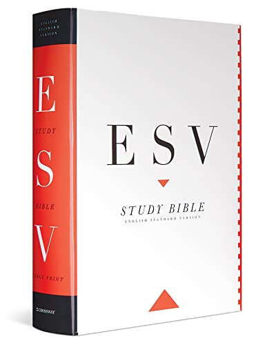 ESV Study Bible, Large Print (Hardcover) by T. Desmond Alexander, Gregg R. Allison, Clinton E. Arnold, Brian Aucker, David W. Baker, Paul Barker, David P. Barrett, S. M. Baugh, Hans F. Bayer, Roger Beckwith, Barry J. Beitzel, Ronald Bergey, David Alan Black, Travis Buchanan, Darrell L. Bock, David Chapman, C. John Collins, John D. Currid, Bill Deckard, John C. DelHousaye, Lane T. Dennis, Mark Dever, Daniel Doriani, Iain M. Duguid, Mark D. Futato, Duane A. Garrett, Simon J. Gathercole, Peter J. Gentry, Wayne Grudem, Scott J. Hafemann, John Hannah, Kenneth Laing Harris, Daniel R. Heimbach, Charles E. Hill, Paul R. House, David M. Howard Jr., Gordon P. Hugenberger, R. Kent Hughes, Dennis E. Johnson, Brian Kelley, Nobuyoshi Kiuchi, August H. Konkel, Andreas J. Köstenberger, Robert Letham, V. Philips Long, Dennis R. Magary, Walter A. Maier III, J. Gordon McConville, Sean M. McDonough, C. Ben Mitchell, Craig Vincent Mitchell, Ray Van Neste, Harold A. Netland, Colin R. Nicholl, Ray Ortlund, Grant Osborne, Doug Oss, John Oswalt, J. I. Packer, John Piper, John B. Polhill, David Powlison, Vern S. Poythress, Iain W. Provan, Paul R. Raabe, David Reimer, Ron Rhodes, Leen Ritmeyer, Max Rogland, Leland Ryken, Thomas R. Schreiner, J. Julius Scott Jr., Jay A. Sklar, Andrew Stewart, Justin Taylor, Timothy C. Tennent, Frank Thielman, Erik Thoennes, David Toshio Tsmura, Robert I. Vasholz, Daniel B. Wallace, Bruce A. Ware, Barry G. Webb, Paul Wegner, Gordon Wenham, Michael J. Wilkins, Peter J. Williams, Marvin R. Wilson, Robert W. Yarbrough, 9781433544132