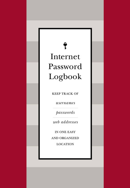 Internet Password Logbook (Red Leatherette) (Keep track of usernames, passwords, web addresses in one easy and organized location) (Miniature Edition) by Editors of Rock Point, 9781631065668