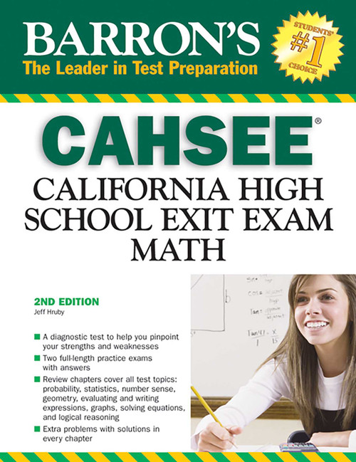 CAHSEE--Math (California High School Exit Exam) by Jeff Hruby, 9780764139949