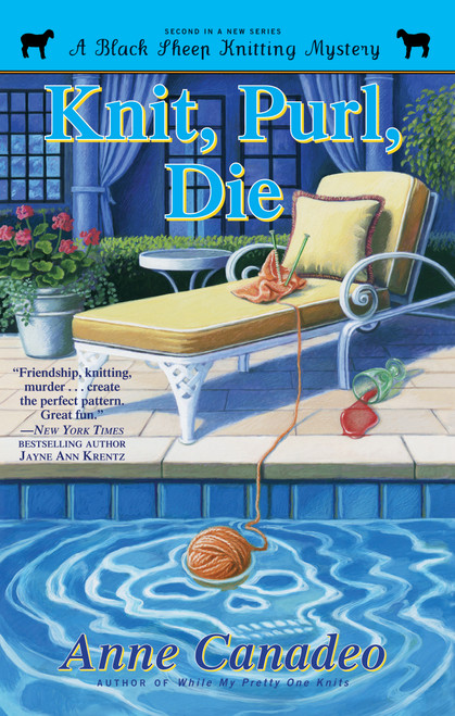 Knit, Purl, Die by Anne Canadeo, 9781416598121