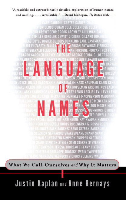The Language of Names (What We Call Ourselves and Why It Matters) by Justin Kaplan, Anne Bernays, 9780684838670