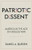 Patriotic Dissent (America in the Age of Endless War) by Daniel A. Sjursen, 9781597145145