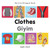 My First Bilingual Book-Clothes (English-Turkish) by Milet Publishing, 9781840598711