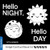 Hello Night, Hello Day (A High-Contrast Book for TummyTime) by duopress labs, Jannie Ho, 9781464237867