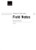 Field Notes by Howard Skempton, 9780193513778