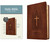 KJV Thinline Reference Bible, Filament Enabled (LeatherLike, Reverent Cross Dark Brown, Red Letter) by Tyndale, 9781496460493