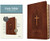 KJV Thinline Reference Bible, Filament Enabled (LeatherLike, Reverent Cross Dark Brown, Indexed, Red Letter) by Tyndale, 9781496460509
