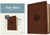 KJV Wide Margin Bible, Filament Enabled (LeatherLike, Dark Brown Medallion, Red Letter) by Tyndale, 9781496479150