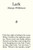 Lark by Manya Wilkinson, 9781916751750